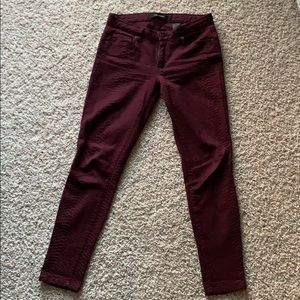 Textured snake skin pants